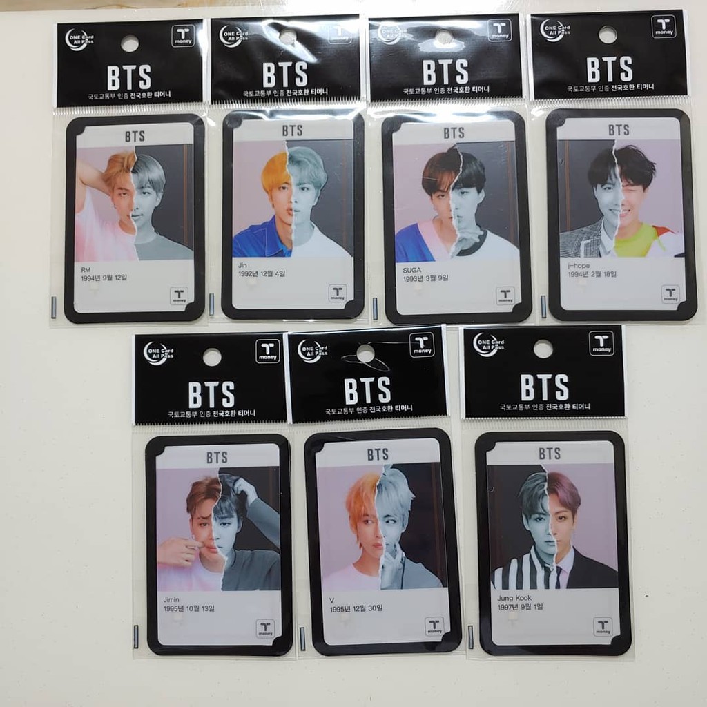 Official BTS Tmoney card answer ver. Shopee Singapore