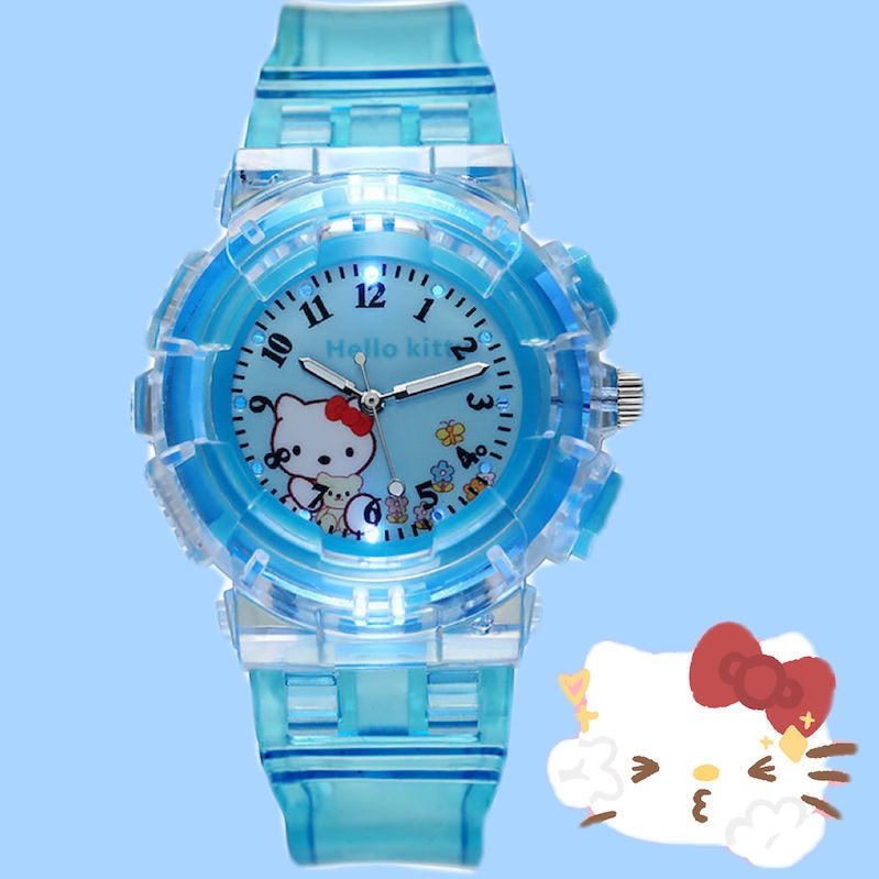 Cute Lina Bell Watch LED Light Kids Watches for Boys Girls Students Digital Watch Colorful Flash High Quality