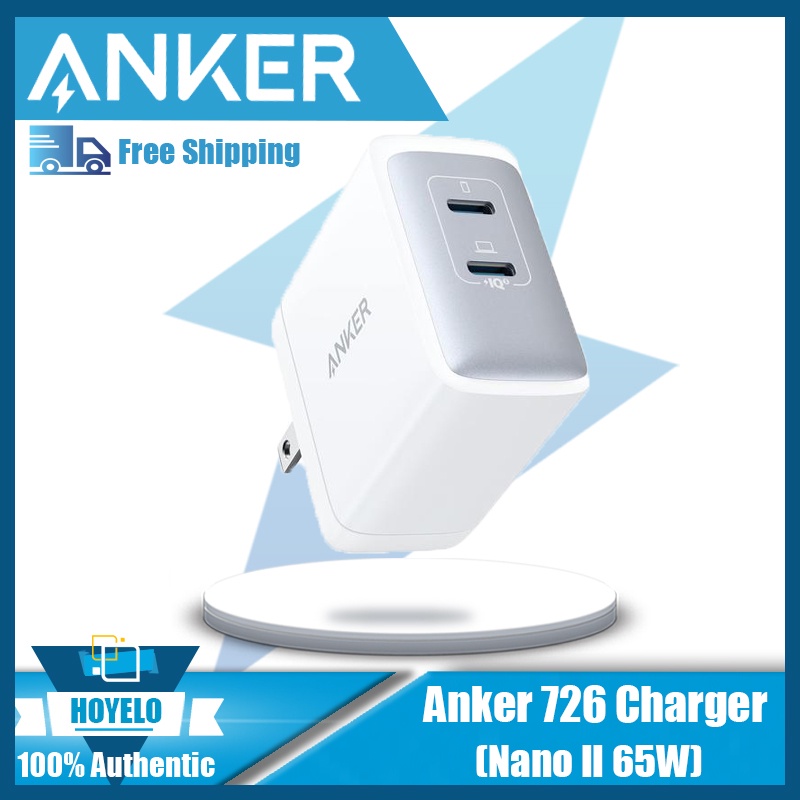 Anker USB C Charger, 726 Charger (Nano II 65W) PPS Fast Charger Adapter,  Foldable Compact Charger for MacBook Pro/Air, iPad Pro, Galaxy S20/S10,  Dell XPS 13, Note 20/10+, iPhone 13