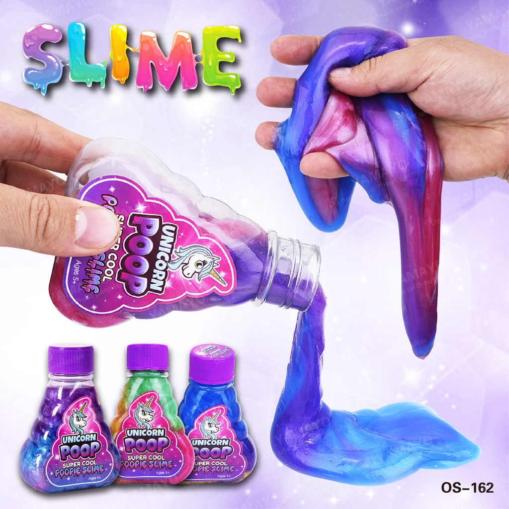Super Colorful Unicorn Poop Slime || Galaxy Glitter Borax || Toy Kids Party Favor Goodie Bag