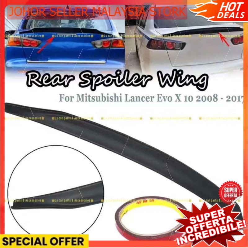 Lancer EVO X Inspira Mivec Mitsubishi DuckTail Rear Spoiler Evolution ...