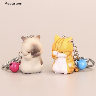 Adorable Crystal Cat Keychain Cute Cartoon Love Animal Bag Pendant