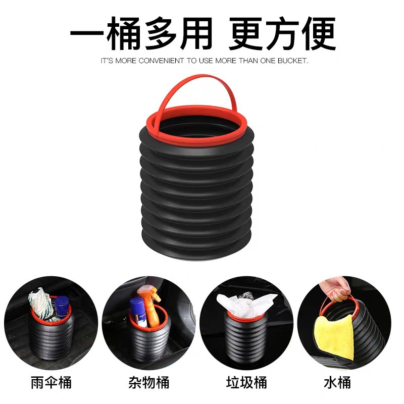 Car Foldable Multifunctional Magic Water Container Barrel Trash ...