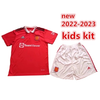 Manchester United 2022 / 2023 Kids Jersey And Short - Home