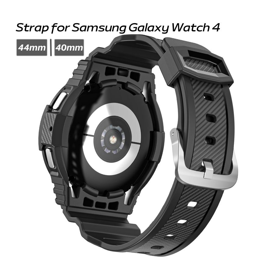 2 IN 1 Integrated Strap for Samsung Galaxy Watch 5 4 Band 44mm 40mm Replacement Watch Band Protective Case Sport Watch Bands Shopee Singapore