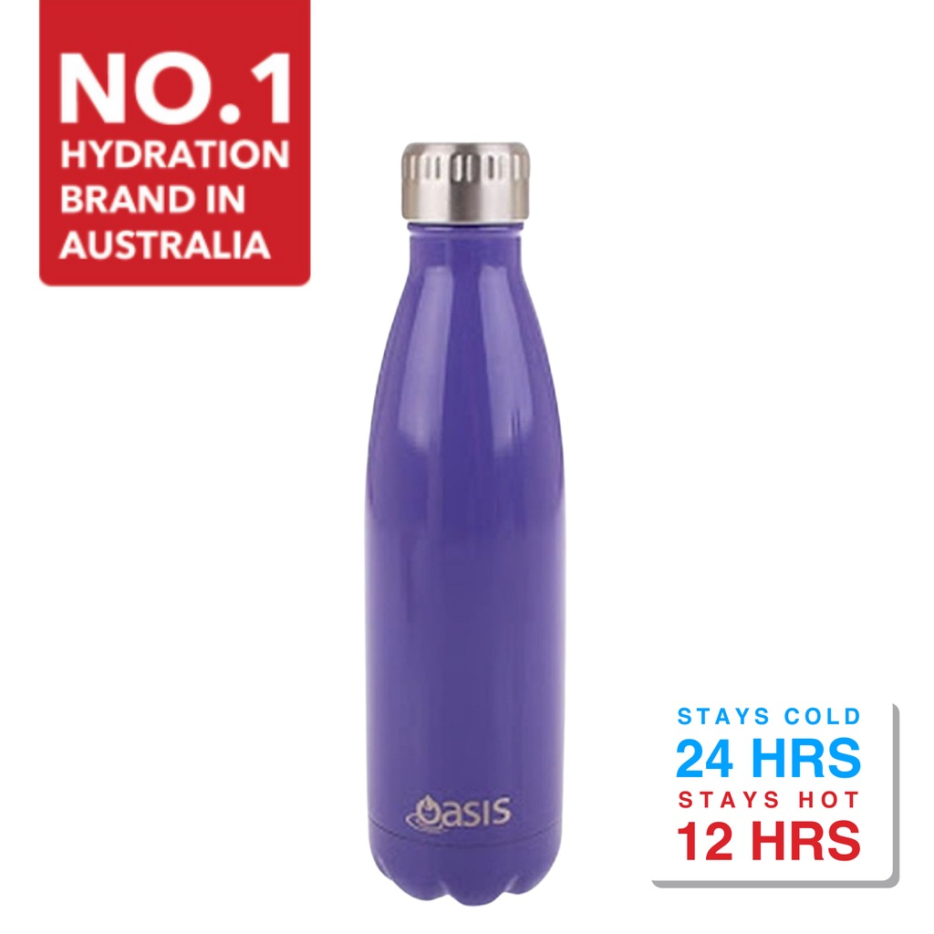 Oasis Stainless Steel Insulated Water Bottle 500ML (Plain) (2) Shopee