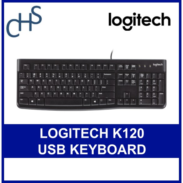Logitech K120 USB Keyboard | 3 years warranty | 920-002582 | Shopee ...