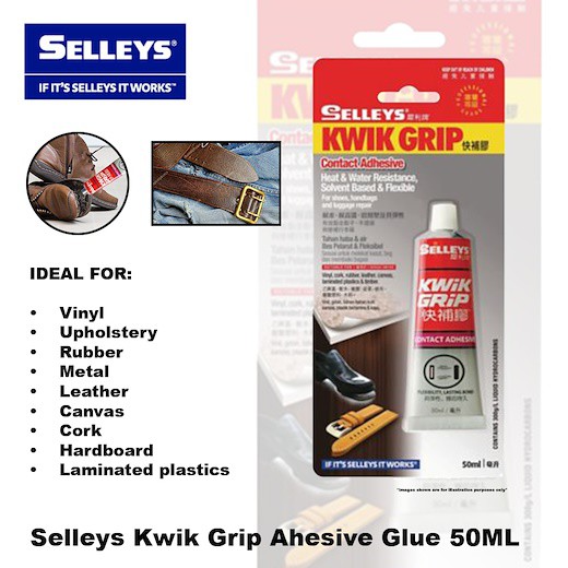 Selleys Kwik Grip Adhesive Glue for Shoes 15ML/50ML Shopee Singapore