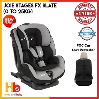 Joie Stages FX Coal Slate 0 to 25kg FOC Car seat protector Shopee Singapore