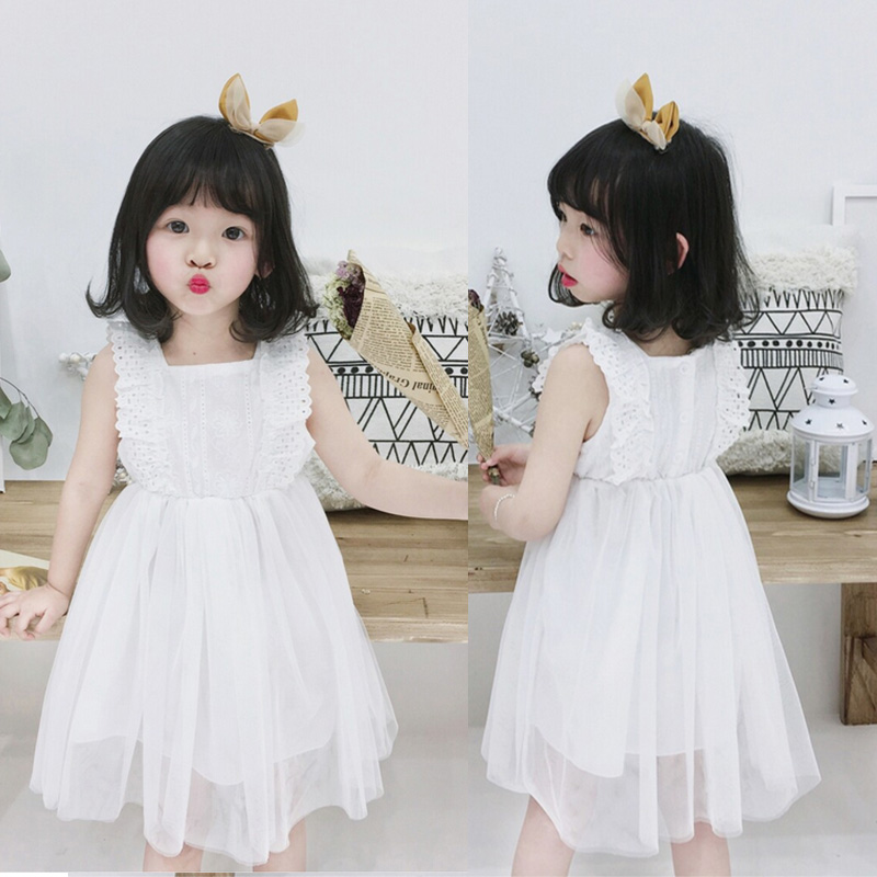 White tulle dress 2025 baby girl