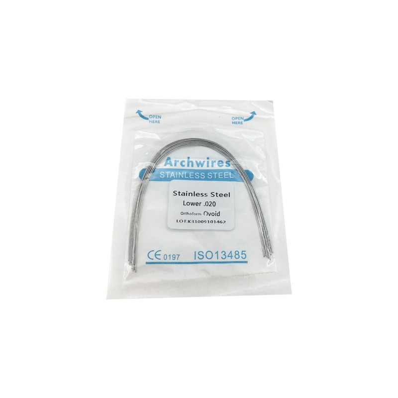 1 Pack Dental Orthodontic Round Wire Ovoid natural Form Stainless Steel