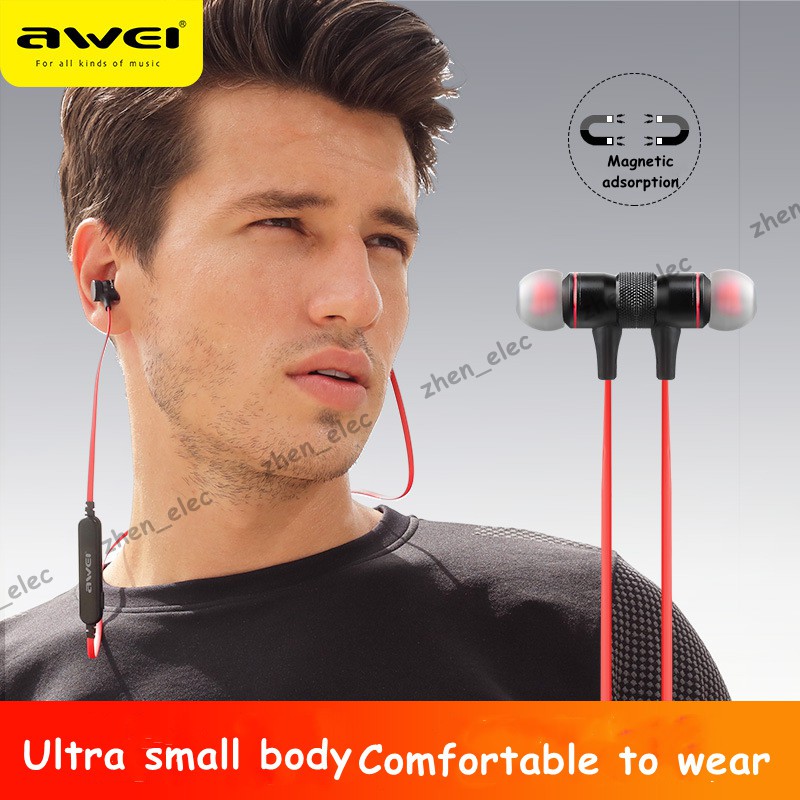 AWEI A920BL Sports Bluetooth Headset Magnet Bluetooth Wireless