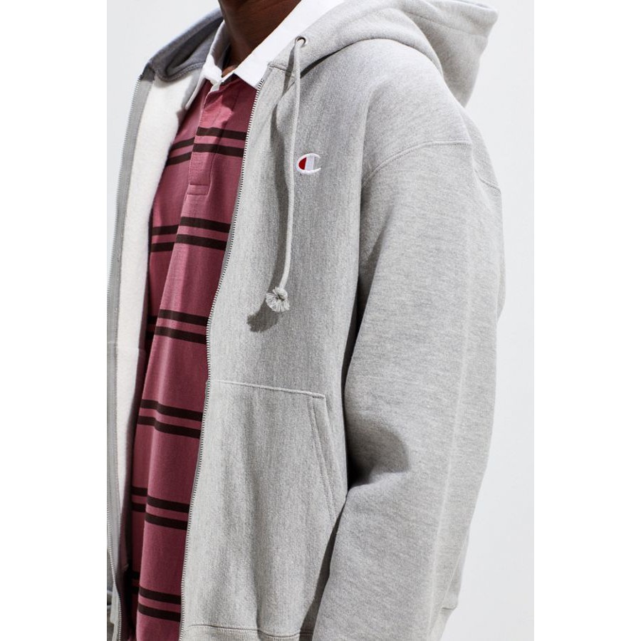 HYPED.] Champion Reverse Weave Zip-Up Hoodie Sweatshirt (USA