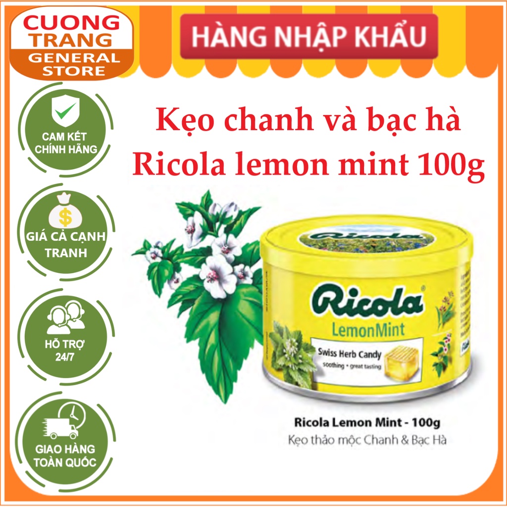 Ricola lemon mint candy 100g | Shopee Singapore