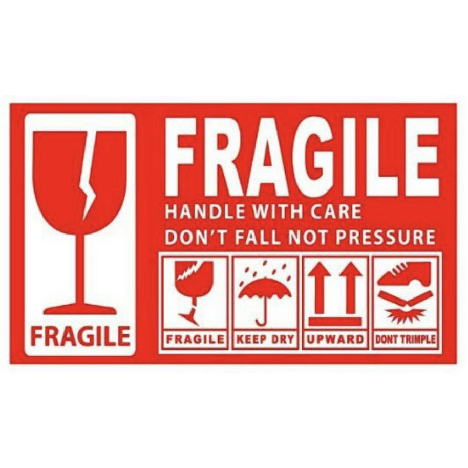 Add Fragile Sticker For More Safety | Shopee Singapore