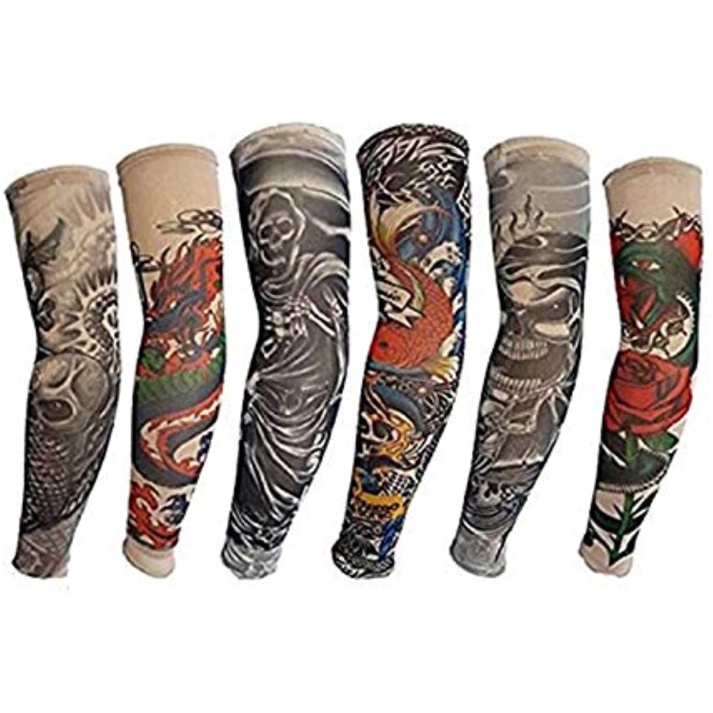 6 pieces tattoo arm sleeve tattoo tattoo tattooed arm cover arm cover