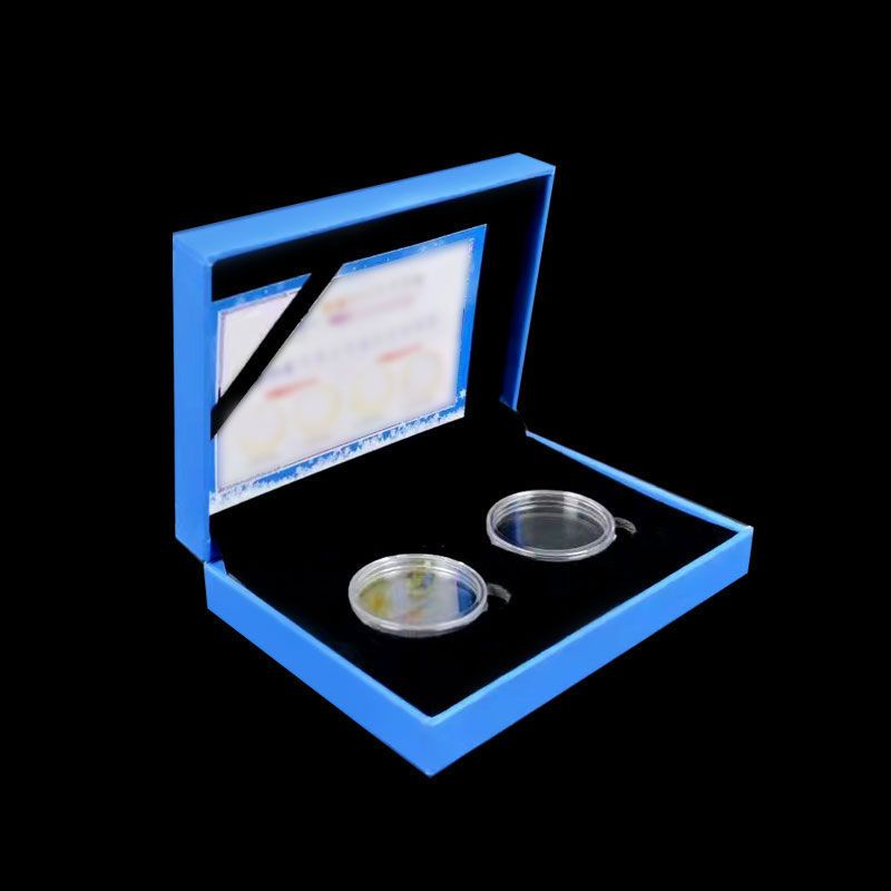 2021 New Coin Two Pack Commemorative Coin Collection Box Coin Coin Coin