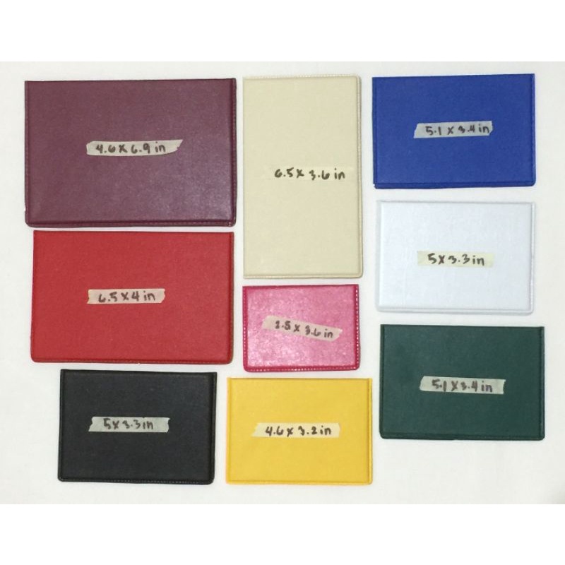 Vaccine Card Holder in different sizes (PLAIN) | Shopee Singapore