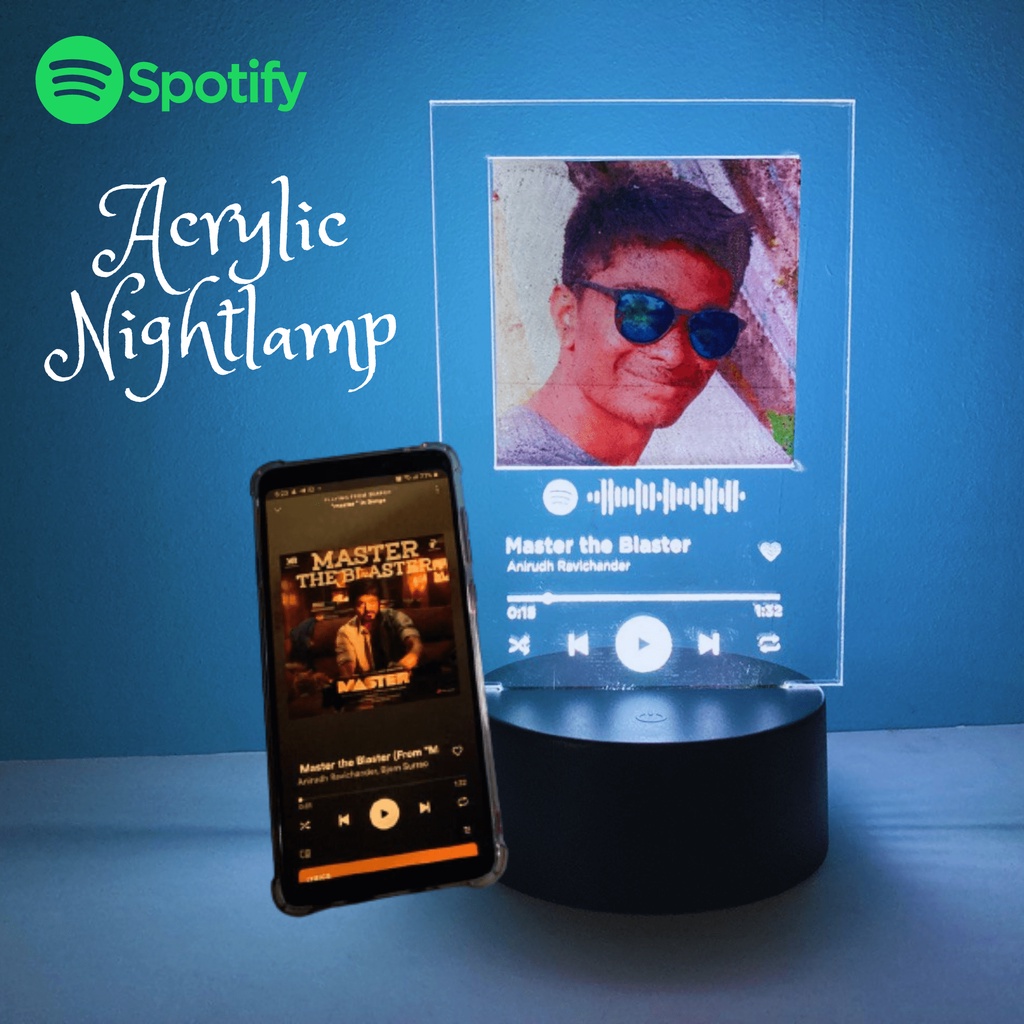 Custom Spotify Lamp with 7 Colors - Sweet Couple