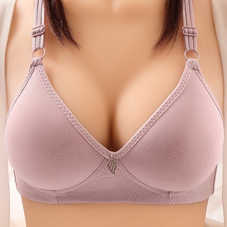 Large Size Bras D Cup for Women Underwired Non-padded Bra Ladies