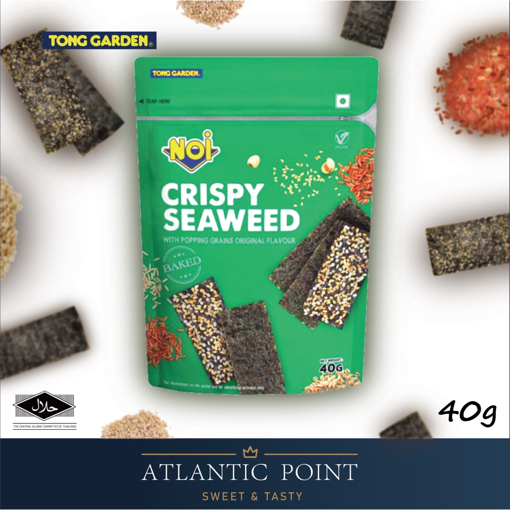 Tong Garden Noi Crispy Seaweed with Popping Grains 40g - Snack Halal ...