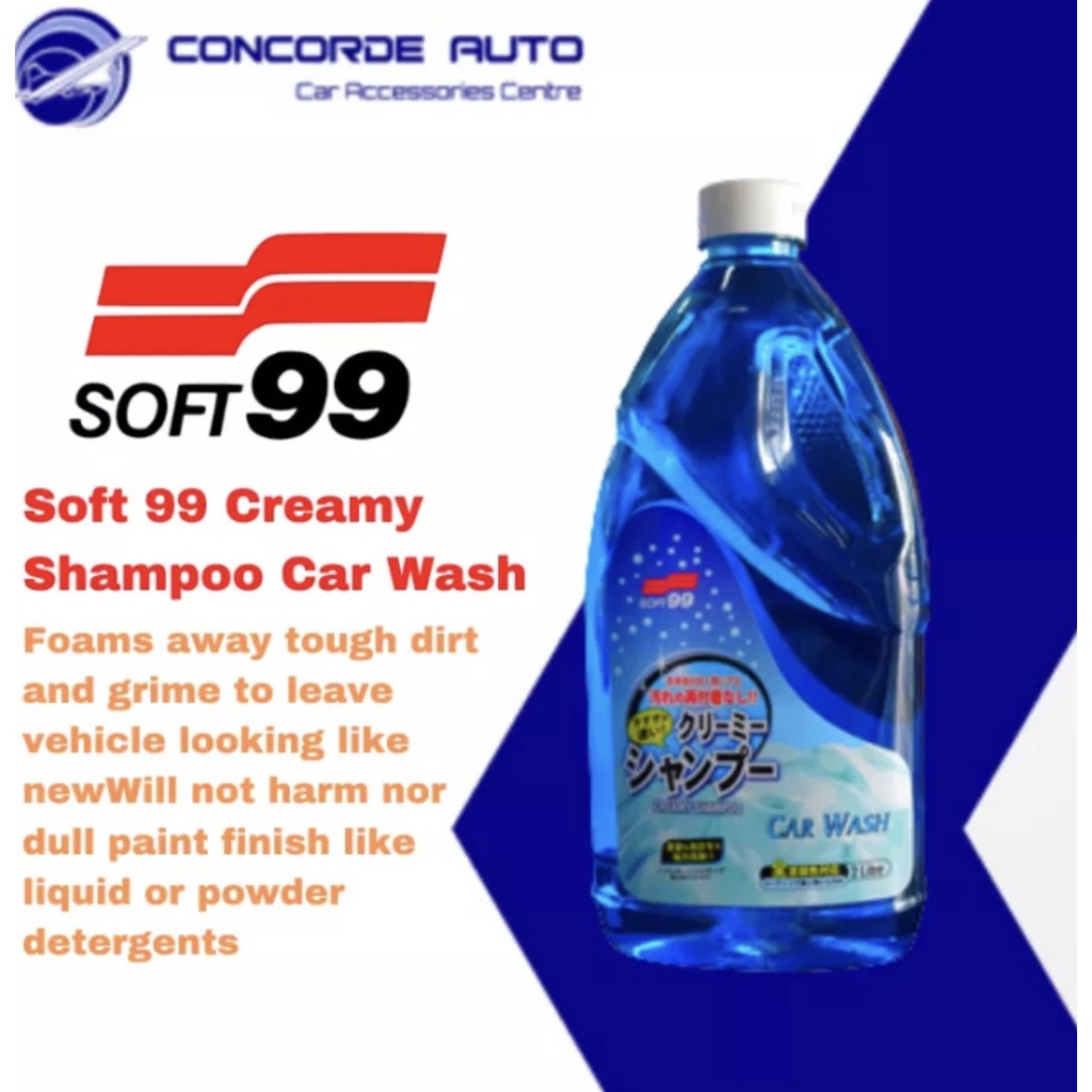 Soft 99 Creamy Shampoo Car Wash 2 Liter Shopee Singapore