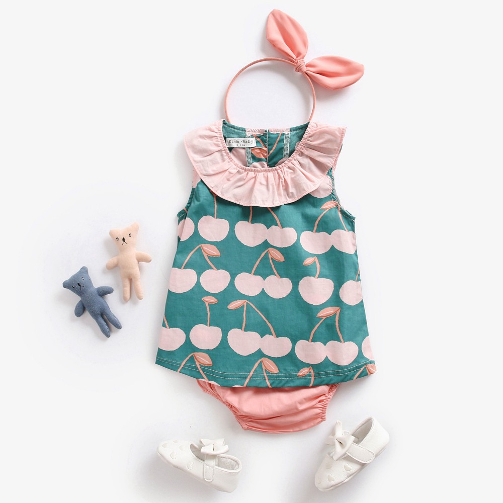 Sanlutoz Newborn Cotton Baby Girl Summer Clothing Sets Shopee
