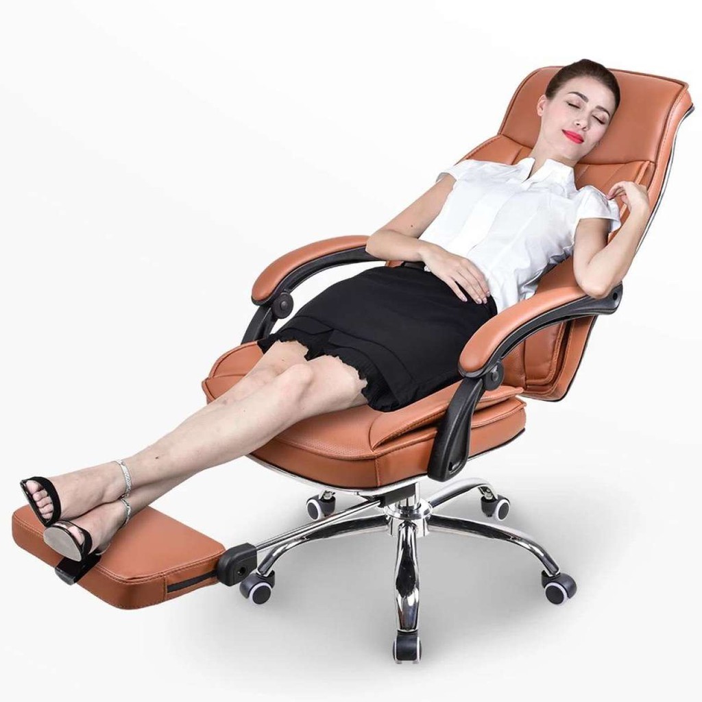 UMD New Leather Chair Home Office Ergonomic Swivel Chair P22 | Shopee ...