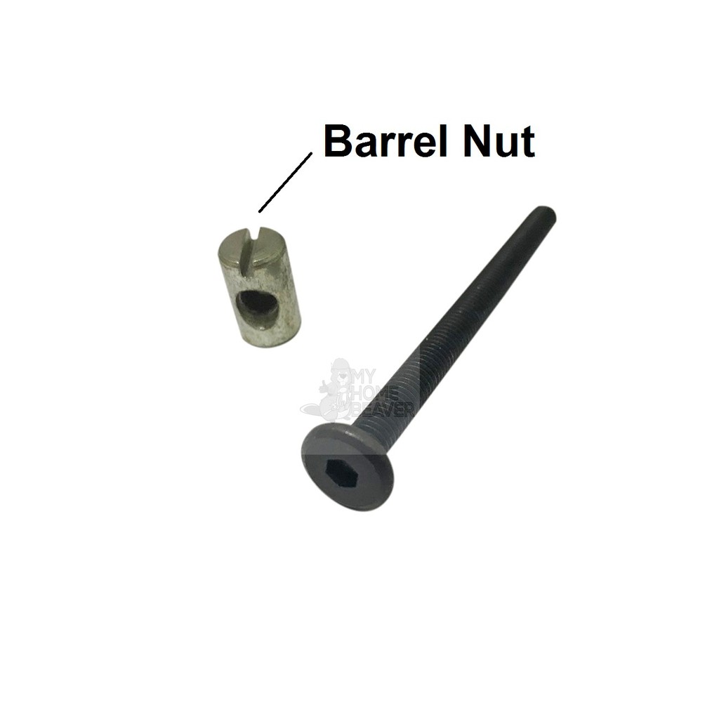 M6 JCBC Wood Furniture Baby Cot Ikea Furniture Headboards Chairs Black Screw Bolts [5 pieces per