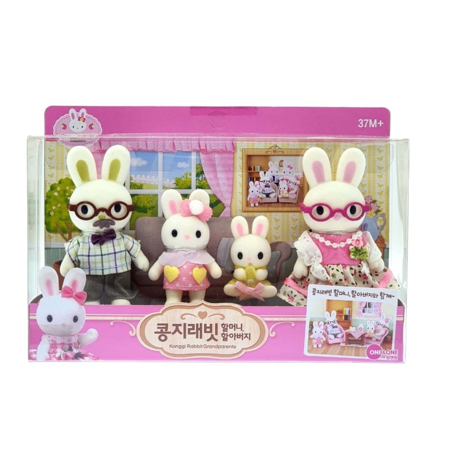 [Original] Konggi Rabbit Grand Parents Playset | Shopee Singapore