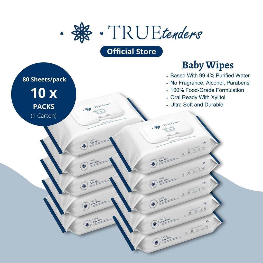 TRUEtenders Baby Wet Wipes for Sensitive Skin Fragrance Free Baby