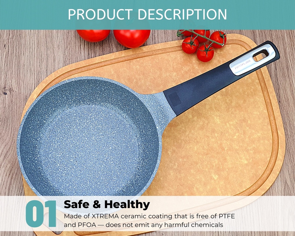NEOFLAM Pote Frypan 20cm / 24cm / 28cm │ NonStick Xtrema Ceramic