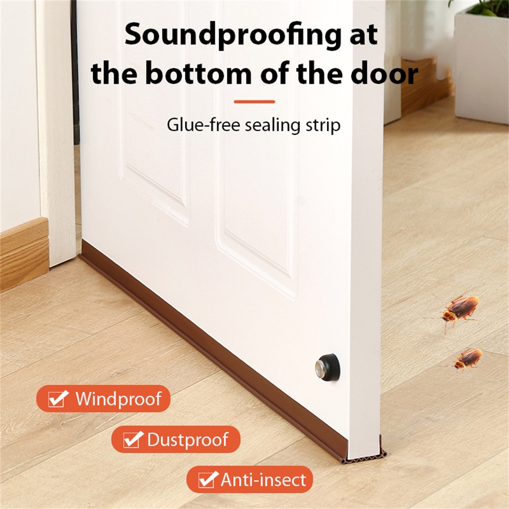 🇸🇬 [READY STOCK]UPGRADE 96CM Door Seal Wave PVC Doorstopper Soundproof ...