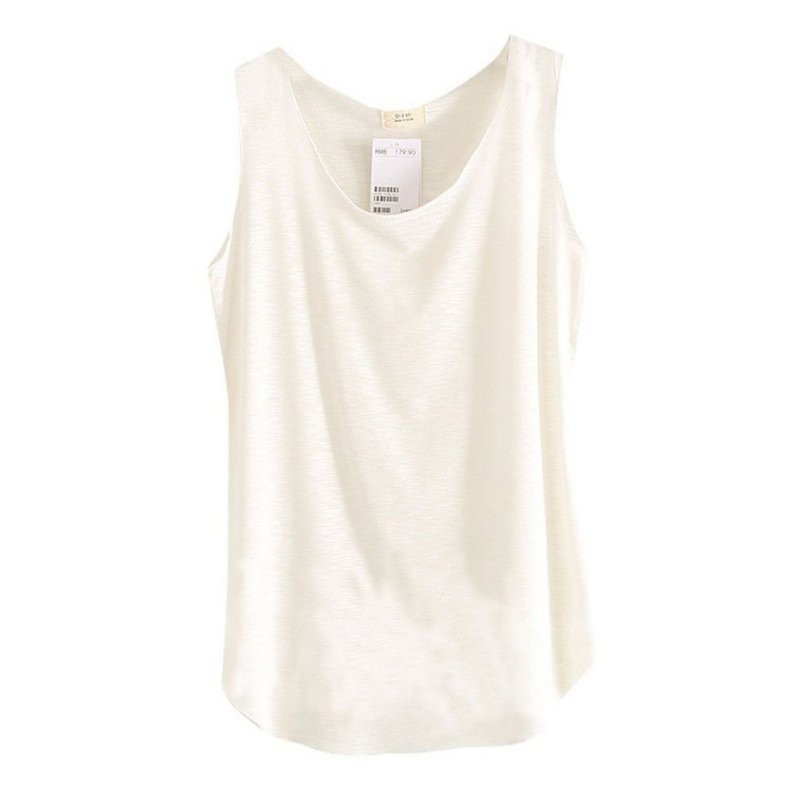 【Ready stock 】Women's top U-Neck Tank Tops Sleeveless Loose T-Shirt ...