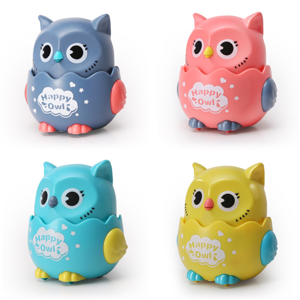 Glide Press Owl Funny Inertial Slide Toys Educational Toys  Cartoon Spinning Baby Racel Toys Children's Gift