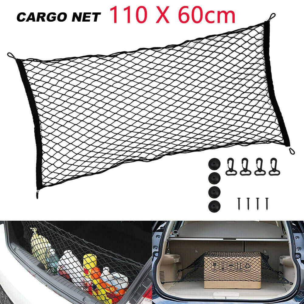 Large Car Cargo Net Nylon Elastic Mesh Luggage Storage SUV Pickup Truck