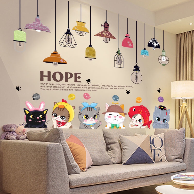 [wuxiang] Dining Room Living Wallpaper Self-Adhesive 3d Three-Dimensional Wall Stickers Bedroom Interior Decoration Back
