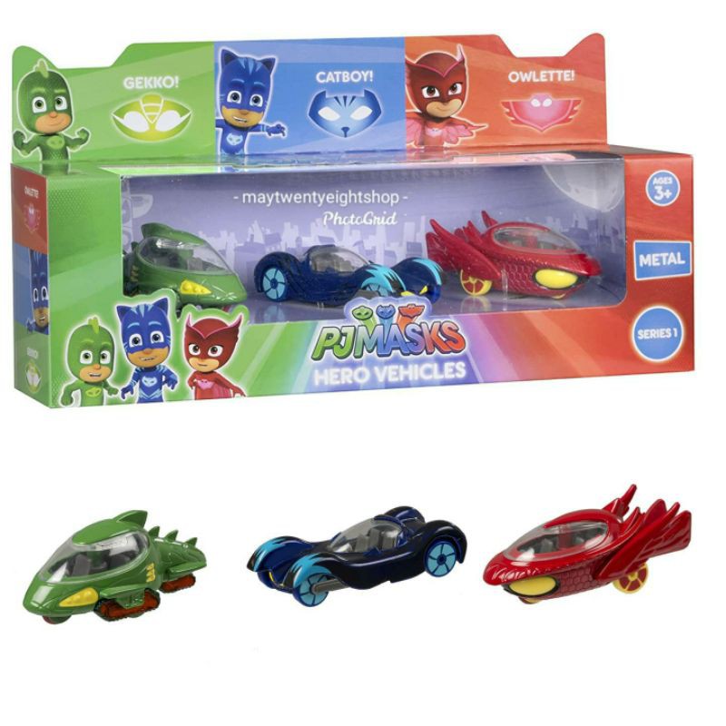 Pj Masks Die Cast Vehicles Hero 3pack Original/Diecast Car PJmasks ...
