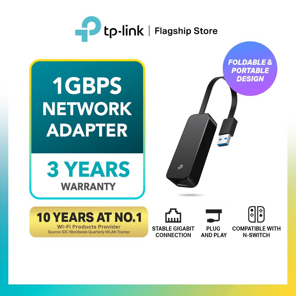 TP-Link UE306 USB 3.0 to Gigabit Ethernet Network Adapter Plug and Play ...