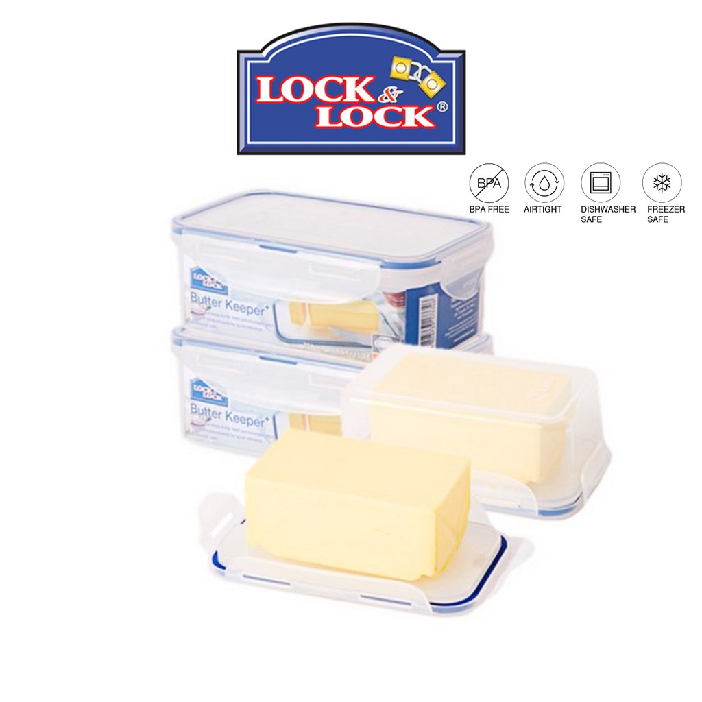 LocknLock New Butter Dish Keeper Container HPO956 | Shopee Singapore