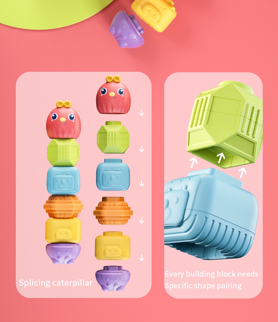 Montessori Baby Activity Cube Sorting Toys Stacking Game Early Learning Colors Numbers