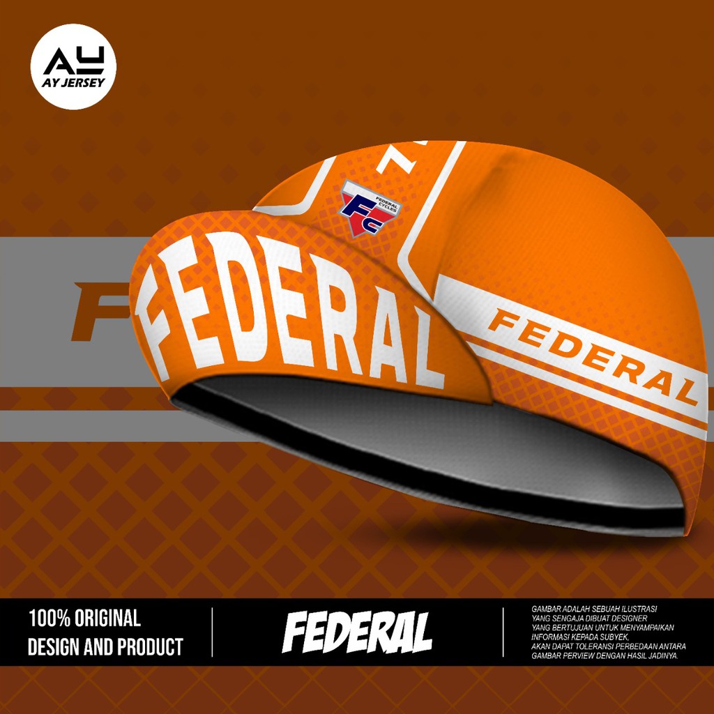 Cycling CAP FEDERAL (Bike CAP) Shopee Singapore