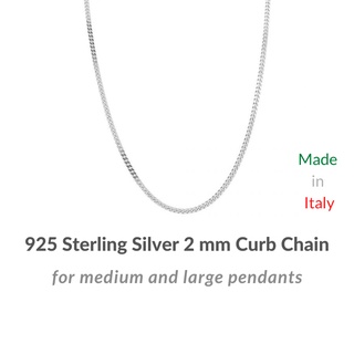 Real 925 Sterling Silver Necklace Chain 14-28 Stamped Italy Classic Ladies  Gift