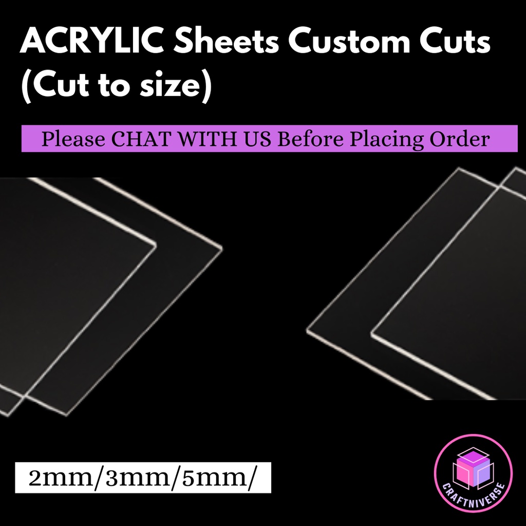 SG SELLER] Acrylic Sheet, Perspex Sheet, Clear Acrylic Sheets