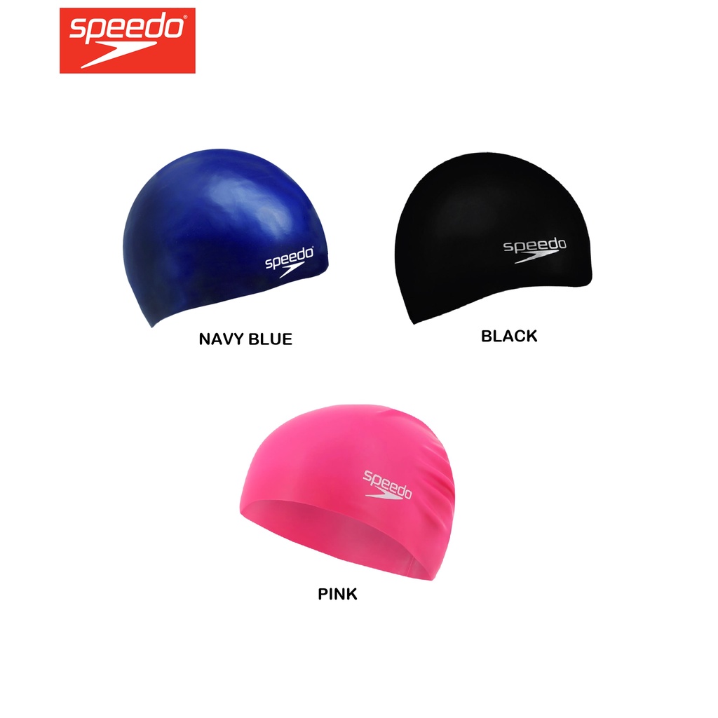 Speedo Long Hair Silicone Adult Swimming Cap (8-06168) | Shopee Singapore