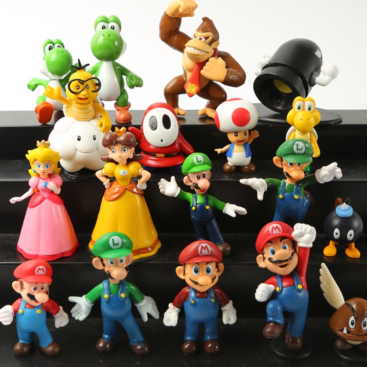 18 Figurines Mario