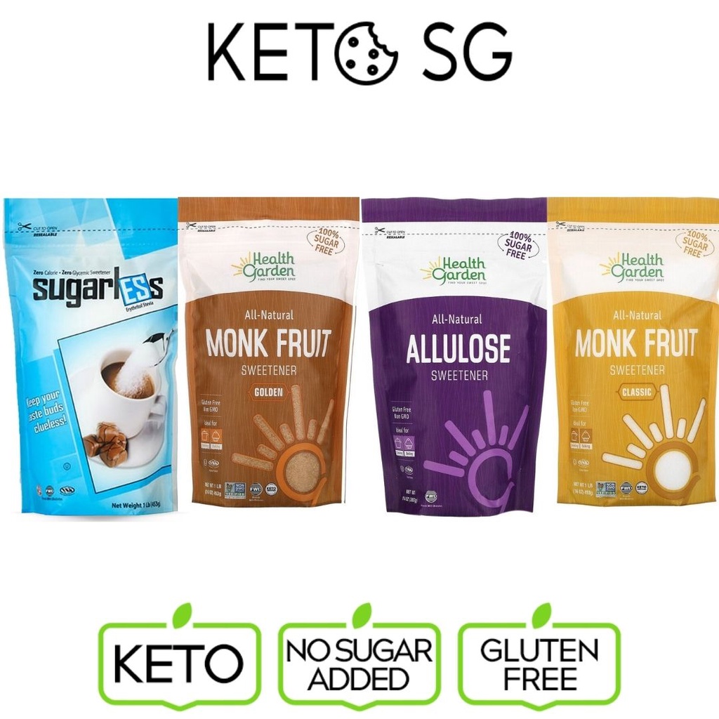 Health Garden AllNatural Keto Sweetener Allulose / Monk Fruit Golden