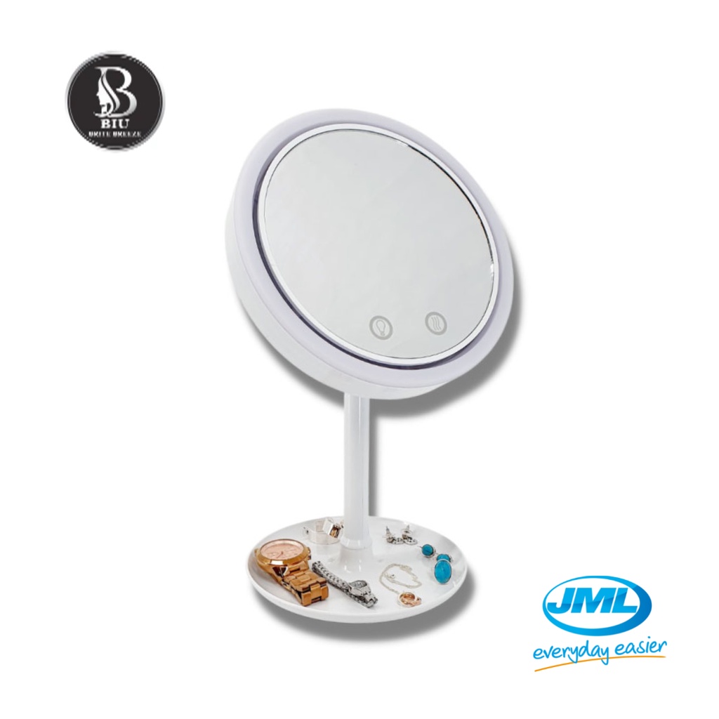 [JML Official] BIU Brite Breeze LED Mirror 6.7” Diameter Mirror 5x