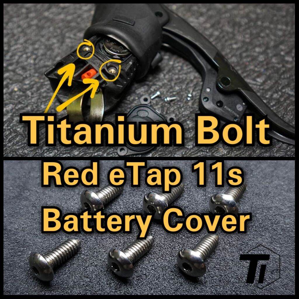 Titanium Bolt Screw for Sram Red eTap shifter Battery Cover 11 speed Titanium Screw Bicycle MTB Grade 5 Singapore Shopee Singapore