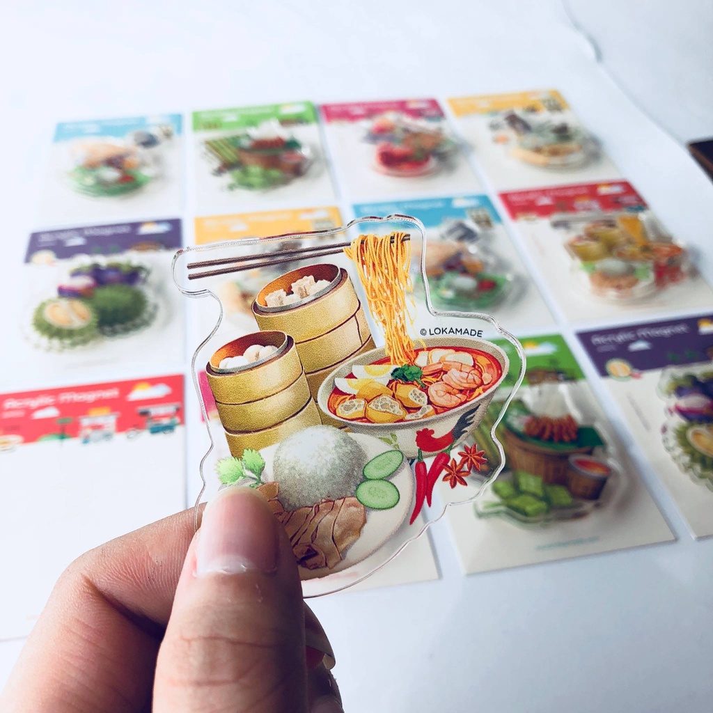Loka Made Singapore Small Acrylic Magnet | Shopee Singapore